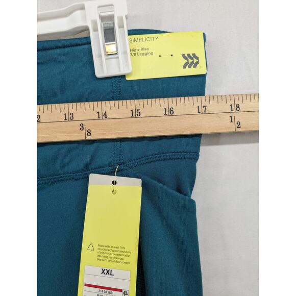 Leggings Simplicity Twist High Rise All in Motion Teal Green XXL Active Lounge - Picture 7 of 12